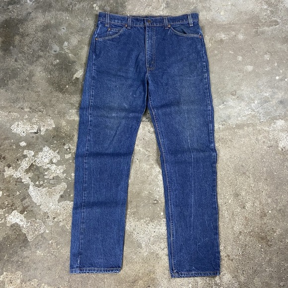 Levi's Other - Vintage 80s Levi's 505 Jeans Size 36x33 Blue Denim Medium Wash Orange Tab